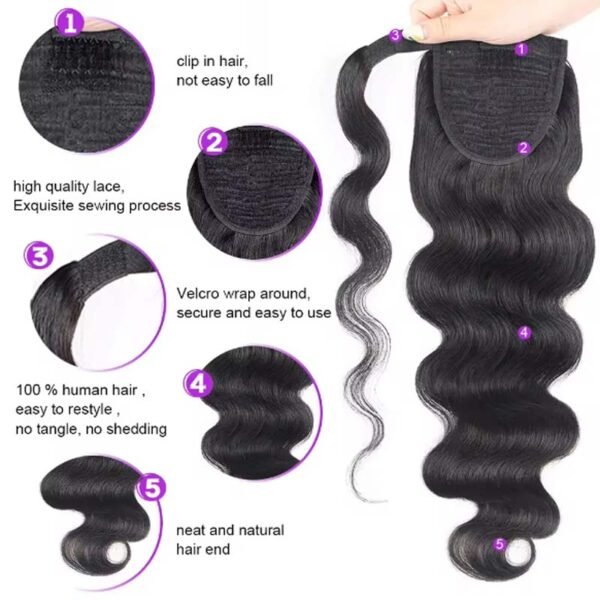 11A Grade Remy Hair Ponytail