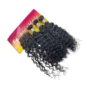 3 Waterwave Bundles With 5*5 HD Lace Closure