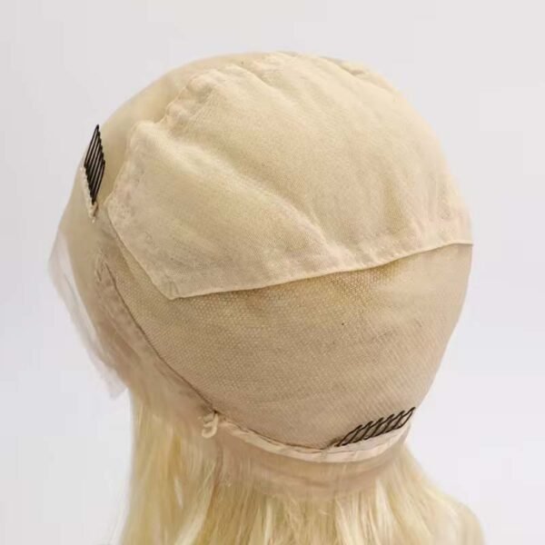 #613 Blonde Silky Straight Full Lace Wig