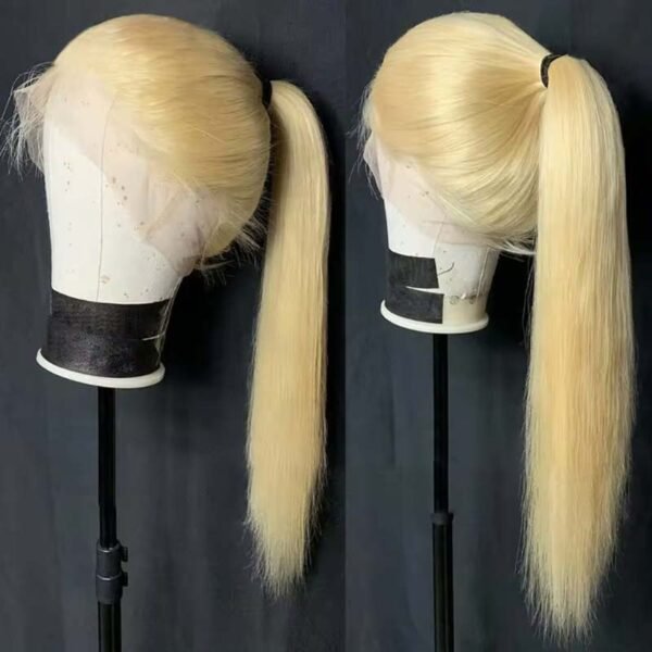 #613 Blonde Silky Straight Full Lace Wig