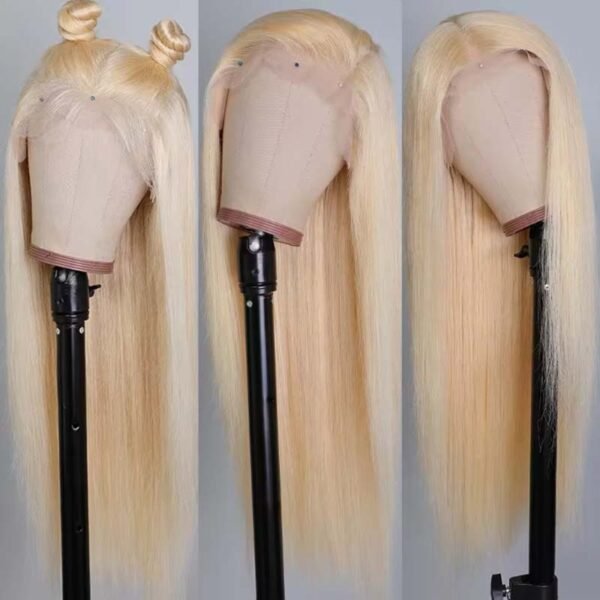 #613 Blonde Silky Straight Full Lace Wig