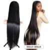 #Natural Color 13×6 HD Lace Silky Straight 40 inch Full Frontal Wig