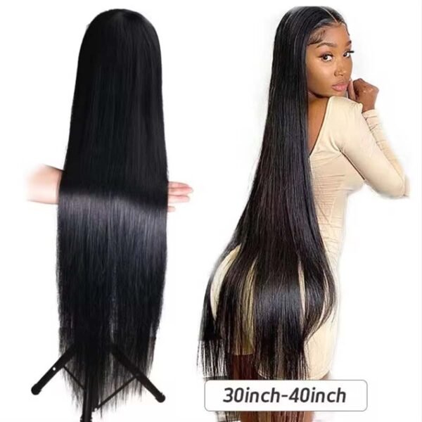 #Natural Color 13×6 HD Lace Silky Straight 40 inch Full Frontal Wig