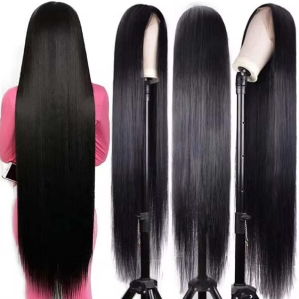 #Natural Color 13×6 HD Lace Silky Straight 40 inch Full Frontal Wig