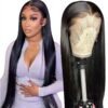 #Natural Color 13×6 HD Lace Silky Straight 40 inch Full Frontal Wig