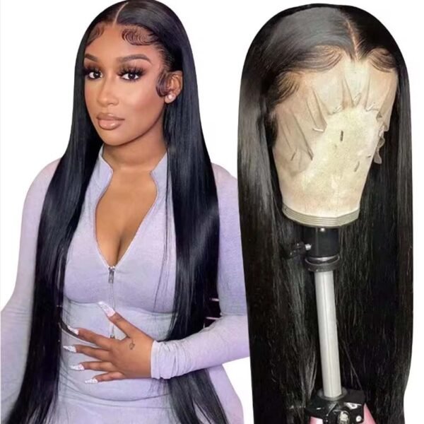 #Natural Color 13×6 HD Lace Silky Straight 40 inch Full Frontal Wig