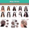 #Natural Color 360 Lace Wig Brazilian Human Hair