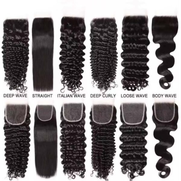 #Natural Color HD Lace & Transparent Lace Closure 100% Human Hair