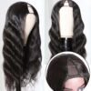 #Natural Color U-part Wig Human Hair