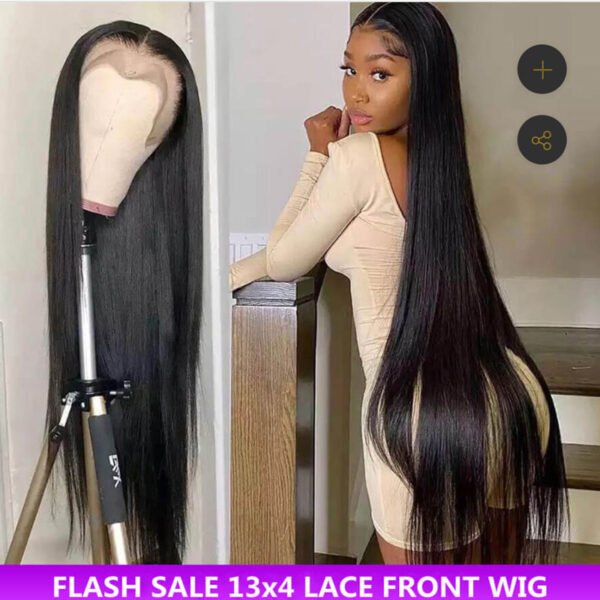 #Natural Color 13×4 Hd Lace Full Frontal Wig