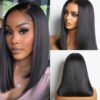 #Natural Color Blunt Cut Bob Wig