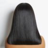 #Natural Color Blunt Cut Bob Wig