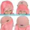 Transparent Lace Straight Pink Color Wig