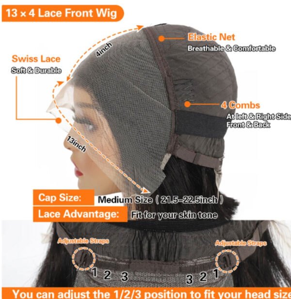 #4-27 Highlight HD Lace Full Frontal Body Wave Wig